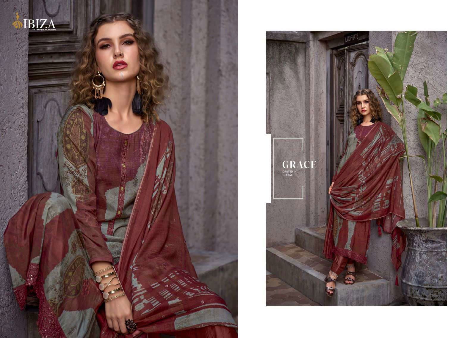 Ibiza Chinar Wholesale Printed Salwar Suits Catalog